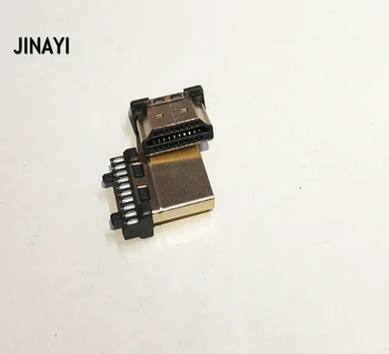 100vnt 20 Pin HDMI Male Plug Aukso Plieno Lydmetalis Pridėta Suvirinimo Adapterio 