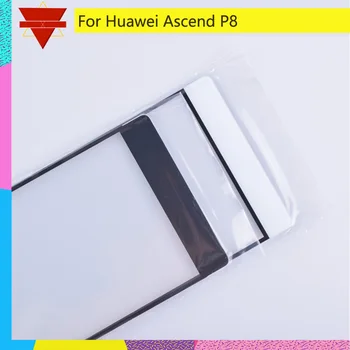 10vnt\daug Naujų P8 Už Huawei Ascend P8 GRA-UL00 GRA-TL00 GRA-CL00 Priekinio Stiklo plokštės Jutiklinio Ekrano Stiklo Objektyvas, Išorinis Skydas LCD Stiklo