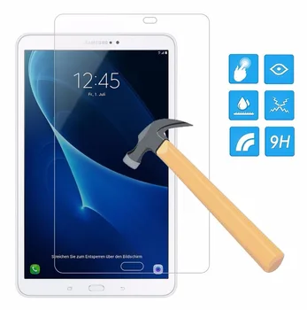 200PCS/Daug Priemoka Grūdinto Stiklo Plėvelė Samsung Galaxy Tab 10.1 T580 Screen Protector (W/Mažmeninio Paketo DHL