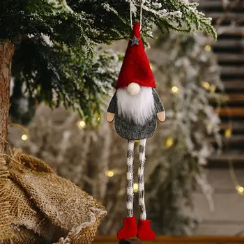 2020 Naujas 6pcs Kalėdų švedijos Gnome Santa Lėlės, Papuošalai Kabinti Kalėdų Medžio Židinys