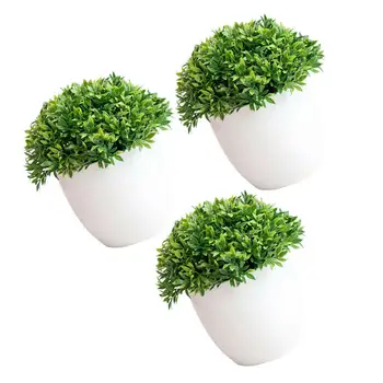 3 Vnt Modeliavimas Augalų Bonsai Plastiko Žolė Augalų Apdailos Dirbtinių Gėlių, Žolės Namų Kamuolys Vestuves Stalo Dekoras