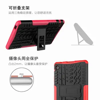 Atveju, Huawei MatePad T8 8.0 colių Vaikai TPU atsparus smūgiams+PC Stovi Tablečių Padengti Huawei Mediapad T8 Kobe2-L09 Kobe2-L03 Funda