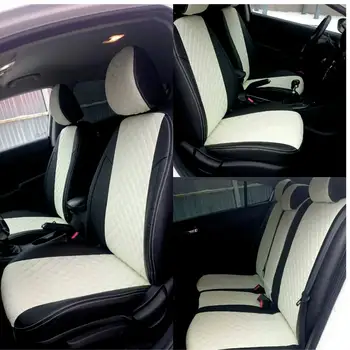 Avtochehly autopilotas, už Peugeot Partner/origin/ (1997-2008), alcantara smėlio spalvos + juoda avtochehly avtochehol ekokozha apima mašinos salonas avtochehly sėdynių užvalkalai auto sėdynės
