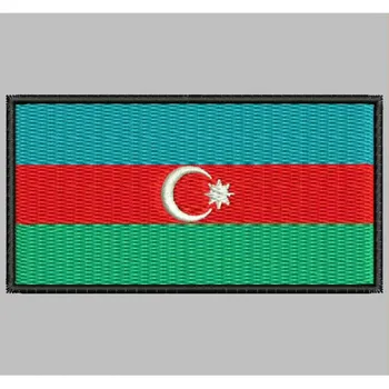 Bandera AZERBAIYAN para mascarilla parche bordado Geležies pleistras toppa ricamata gestickter pleistras pleistras brode