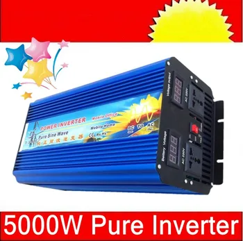 DC 24V AC 110V 60hz 5000W pure sine wave power inverter 5000W de onda sinusoidinės pura inversor