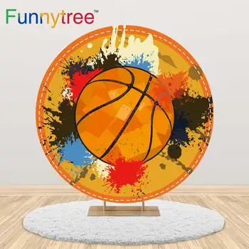 Funnytree Krepšinio sporto Rato Turas Fone padengti Berniukai Gimtadienio Atitikties Konkurencijos padengti Fone Namų Puošybai