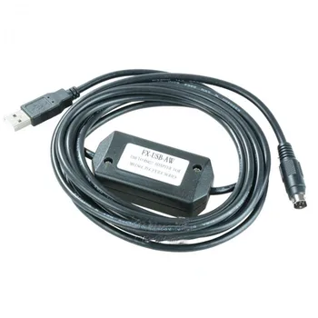 FX-USB-AW programavimo kabelis PLC programavimo FX3U FX3G PLC
