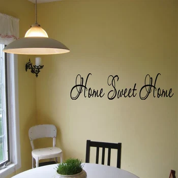 Home sweet home Citata sienų lipdukai namų apdaila, sienų lipdukai, vinilo Nuimamas lipdukų svetainė, Miegamajame tapetai EA028