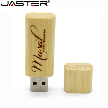 JASTER Mediniai bambuko redwood USB 