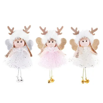 Kalėdų Eglutė Angel Doll Kabantys Papuošalai Namuose 2020 Kalėdos Navidad Noel Dovanos Naujųjų Metų 2021 Linksmų Kalėdų Dekoracijos