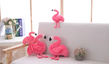 Kūrybos įdaryti raudona flamingo Animacinių filmų flamigo lėlės Šilta ir spalvinga Dovana mergaitėms