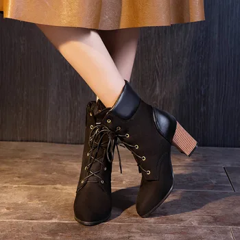 MEMUNIA 2020 didelis dydis 50 moterų batai pulko pažymėjo tne žieminiai batai nėrinių aukštakulniais mados suknelė, batai moteriška juoda