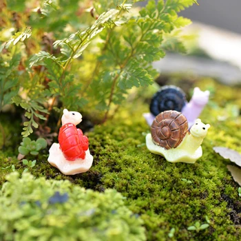 Mini Mielas Big Eye Sraigė Pasakų Sodo Miniatiūros Sodo Ornamentas, Papuošimas Micro Kraštovaizdžio Bonsai Statulėlės Dervos Amatų Sodas