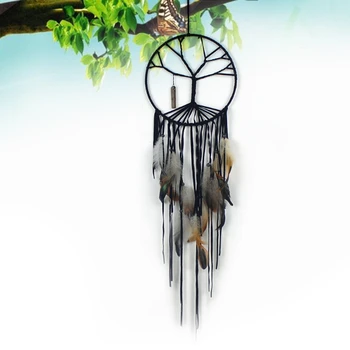 Naujas Rankų darbo Big Tree of Life Dreamcatcher Vėjo Varpeliais, Indijos Stiliaus Kabinti Ornamentu