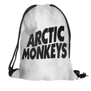 Nauji Arctic Monkeys Spausdinimo Kuprinė Kelionės Paplūdimio Mokyklos Multi-funkcija Raišteliu Maišelį Custom Jūs Vaizdas