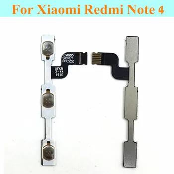 Originalus ON OFF Tūris Šoninis mygtukas Flex kabelis Xiaomi Redmi 4 pastaba maitinimo jungiklis Valdymo mygtuką atsarginės Dalys