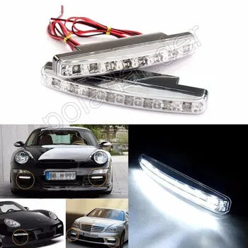 [Parduodama]Automobilio Važiavimo Šviesos Žibintas 8 LED Automobilių stilius Didmeninė Kaina, Nemokamas Pristatymas