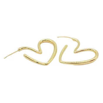 PINXUN Širdies Prabanga Aukso Earings Etiopijos Dubajus Arabų Vestuvių Papuošalai Moterims Mados Auskarai Mergina Šalis Dovanos JLY12