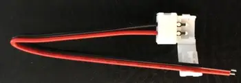 [Septynių Neon]Nemokamas Pristatymas LED PCB Adapteris led juostelės Jungties Kabelis 3528, LED SMD Juostos Šviesos,14cm kabelio nereikia, suvirinimo