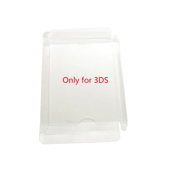 Skaidri, Aiški langelį 3DS MUMS JP žaidimo kortelės spalvos langas plastiko, PET Raštas surinkimo saugojimo apsauginėje dėžėje