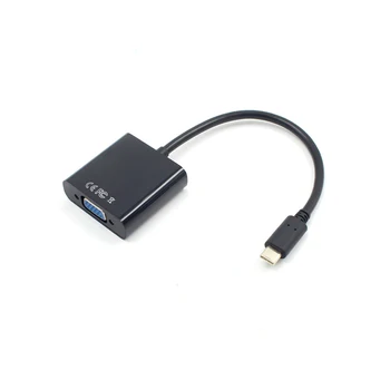 USB Tipo C VGA Adapteris, Laidas USB 3.1 Tipas-C Male VGA Moterų Konverteris Adapteris, skirtas 