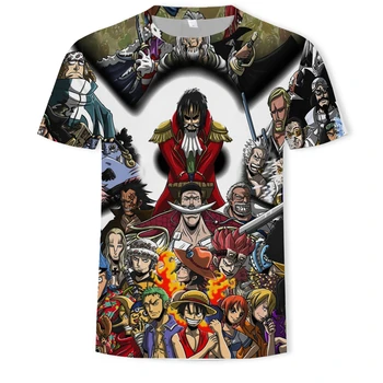 Vienas Gabalas Luffy marškinėliai atsitiktinis marškinėlius Harajuku O kaklo streetwear vyras wommen vaikas 3d t-marškinėliai berniukams marškinėlius anime marškinėliai, drabužiai tee